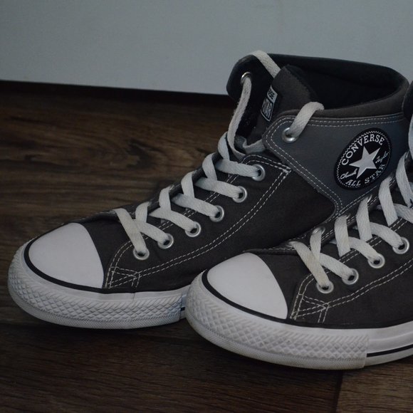 Converse Other - All Star High Top Converse Leather Heel Sneakers